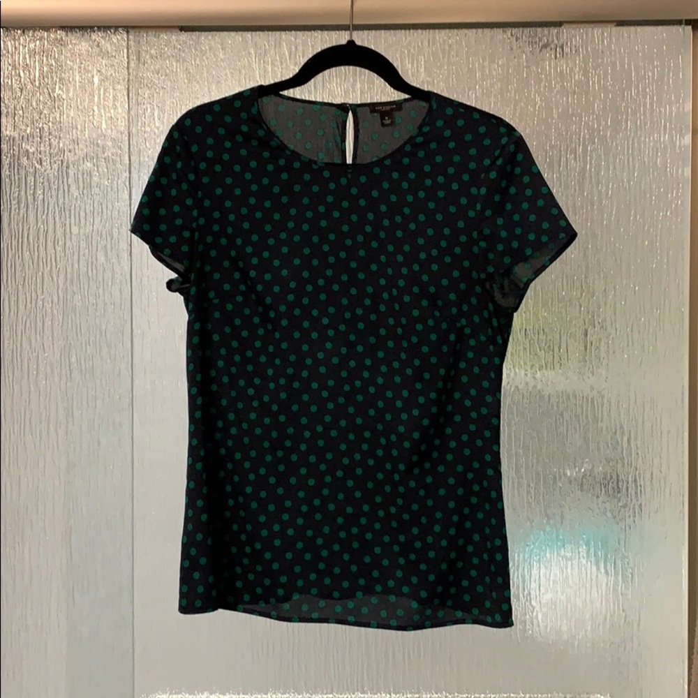 Short sleeve silky Ann Taylor blouse